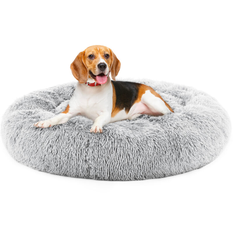 24 Inch Fur Cat Bed, Fits Up To 25 Lbs Pets