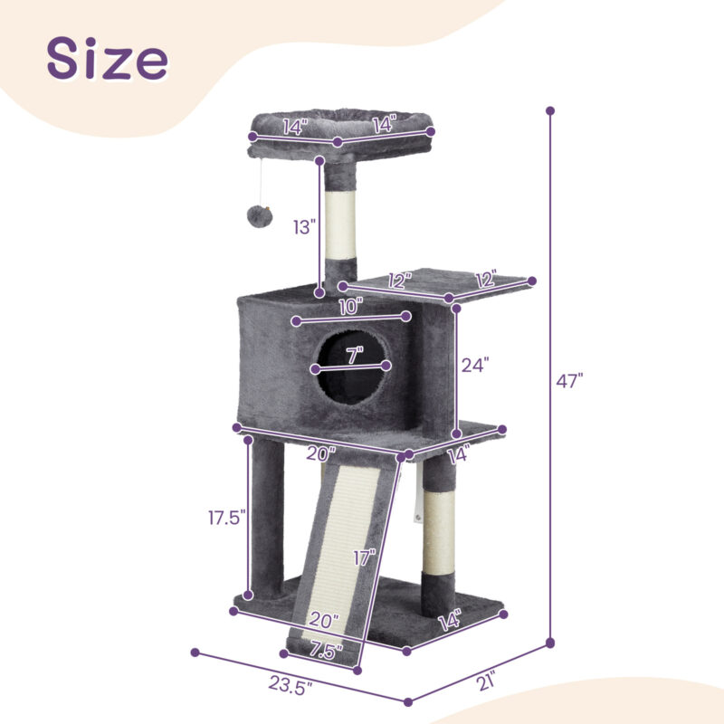 47inch Trapezoidal Cat House - Image 5