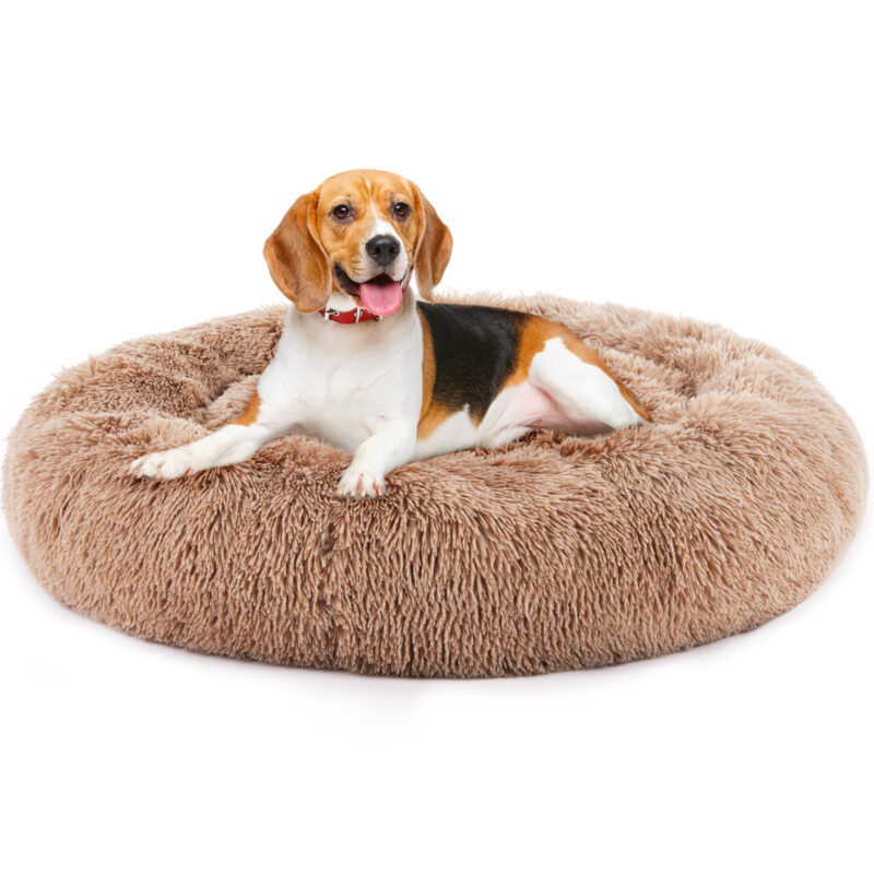 24 Inch Fur Cat Bed, Fits Up To 25 Lbs Pets - Image 5