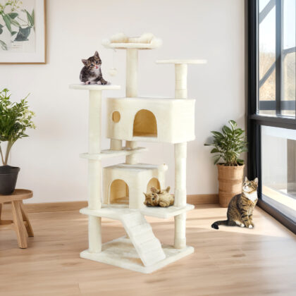 Cat Climbing Treehouse